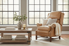 Leo Taupe "Quick Ship" High Back Recliner