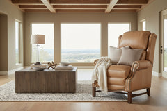 Leo Taupe "Quick Ship" High Back Recliner
