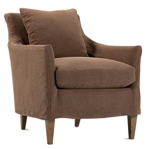 Becky Slipcovered Wing Arm Accent Chair