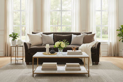 Shauna 85 Inch "Quick Ship" Bench Seat Fabric Upholstered Sofa