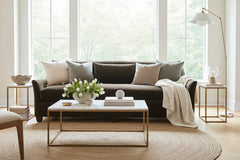 Shauna 98 Inch "Quick Ship" Bench Seat Fabric Upholstered Sofa