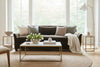 Shauna 98 Inch "Quick Ship" Bench Seat Fabric Upholstered Sofa