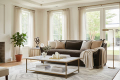 Shauna 98 Inch "Quick Ship" Bench Seat Fabric Upholstered Sofa