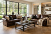 Image of Robinson 98 Inch Pillow Back Leather Sofa With Nailhead Trim
