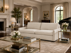 Grady 93 Inch "Quick Ship" Oversized Deep Seat Fabric Sofa
