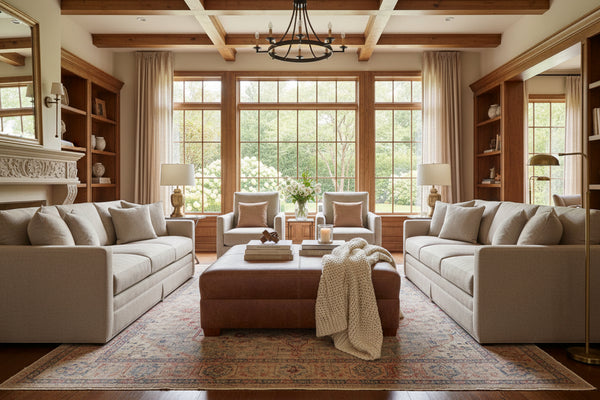 Gaines "Ready To Ship" 48 Inch Square Leather Ottoman With Storage (Photo For Style Only)