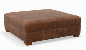 Gaines "Ready To Ship" 48 Inch Square Leather Ottoman With Storage (Photo For Style Only)