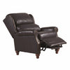 Image of Doyle Leather Bustle Pillow Back Recliner