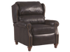 Image of Doyle Leather Bustle Pillow Back Recliner