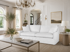 Trinity 87 Inch "Quick Ship" Sloping Track Arm Sofa