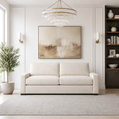 Sadie 84 Inch "Quick Ship" Deep Seat Studio Size Fabric Sofa