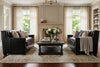 Image of London Leather Tufted Loveseat