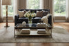Image of London Leather Tufted Loveseat