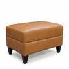 Image of Marlow Leather Pillow Top Footstool Ottoman