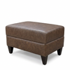 Image of Marlow Leather Pillow Top Footstool Ottoman