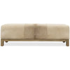 Image of Regis Holy Cow "Quick Ship" 61 Inch Long Hair On Hide Leather Coffee Table