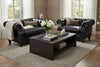 Image of Westminster Leather Tufted Chair And A Half