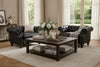 Image of Westminster Leather Tufted Chair And A Half