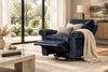 Image of Amani SWIVEL Leather Pillow Back Recliner Chair - Experience Luxurious Comfort
