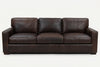 Image of Wyatt 103 Inch Grand Scale Contemporary Deep Seat Leather Sofa
