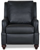 Image of Charles Power Reclining Wall Hugger Leather Chair