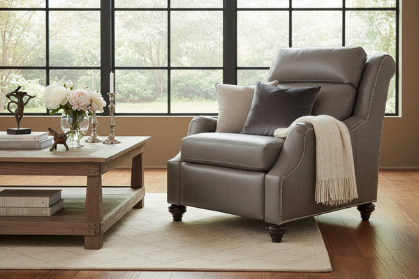 Garland Power Reclining Wall Hugger Leather Chair