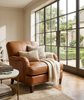 Image of Lichfield English Arm Tight Back Sofa Group With Nail Trim