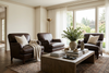 Image of Lichfield English Arm Tight Back Sofa Group With Nail Trim