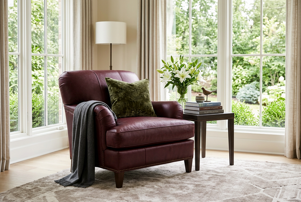 Lichfield English Arm Tight Back Sofa Group With Nail Trim