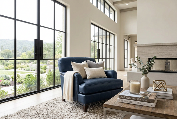 Lichfield English Arm Tight Back Sofa Group With Nail Trim
