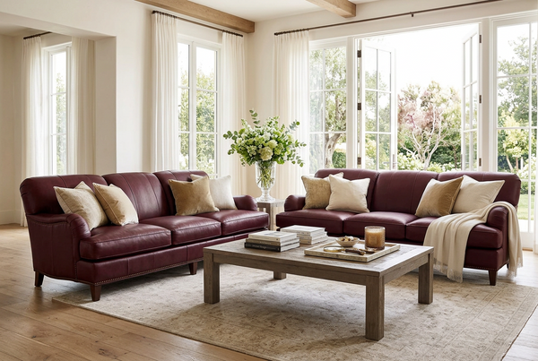 Lichfield English Arm Tight Back Sofa Group With Nail Trim