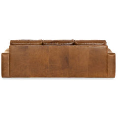 Southampton 109 Inch Three Cushion Rounded Track Arm Leather Sofa