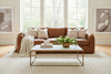Southampton 109 Inch Three Cushion Rounded Track Arm Leather Sofa