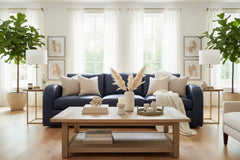 Southampton 98 Inch Three Cushion Rounded Track Arm Leather Sofa