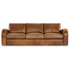 Southampton 109 Inch Three Cushion Rounded Track Arm Leather Sofa