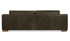 Wells 109 Inch Two Cushion Wide Track Arm Leather Sofa