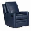 Image of Fabian Leather SWIVEL / GLIDER Pillow Back Reclining Chair