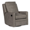 Image of Fabian Leather SWIVEL / GLIDER Pillow Back Reclining Chair