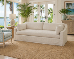 Lara Linen 96 Inch "Quick Ship" Slipcovered Sofa
