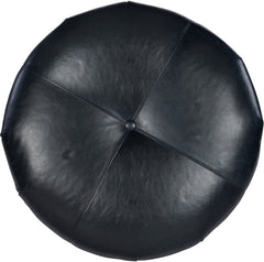 Arnold 38 Inch Round Bench Ottoman With Tapered Legs