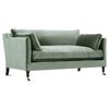 Image of Marjorie 71 Inch "Quick Ship" Single Bench Seat Sage Green Velvet Apartment Sofa