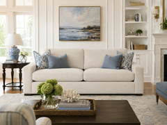 Sadie 96 Inch "Quick Ship" Oversized Deep Seat Fabric Sofa