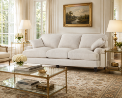 Kerrie Natural 89 Inch "Quick Ship" Sofa