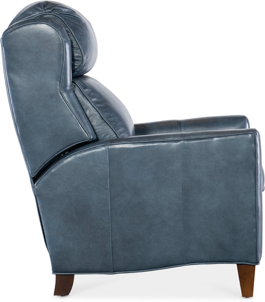 Albert Leather Bustle Pillow Back Recliner Chair