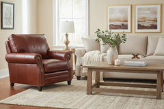 Alexander Traditional Leather Livingroom Chair