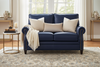 Image of Alexander Traditional Two Cushion Leather Loveseat