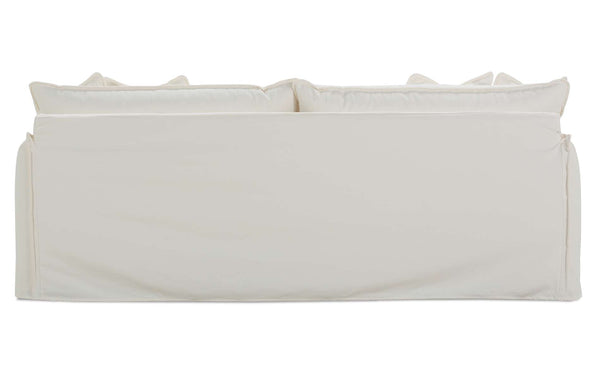 Amelia I 93 Inch Single Bench Seat Envelope Welt Slipcovered Sofa