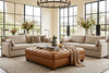 Image of Anderson 48 Inch Square Large Button Tufted Chesterfield Leather Ottoman