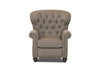 Image of Arthur Chesterfield Tufted Fabric Recliner