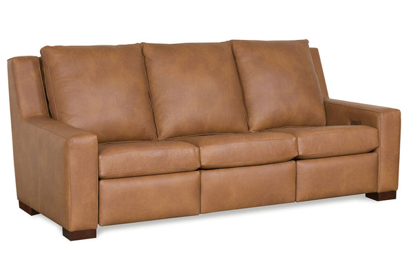 Asher 85 Inch Power Wall Hugger Leather Sofa